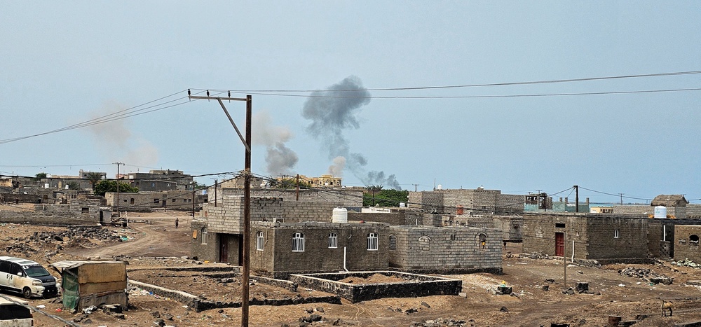 Houthis carry out missile and drone strikes on Yemen's Mocha port city (Reuters)