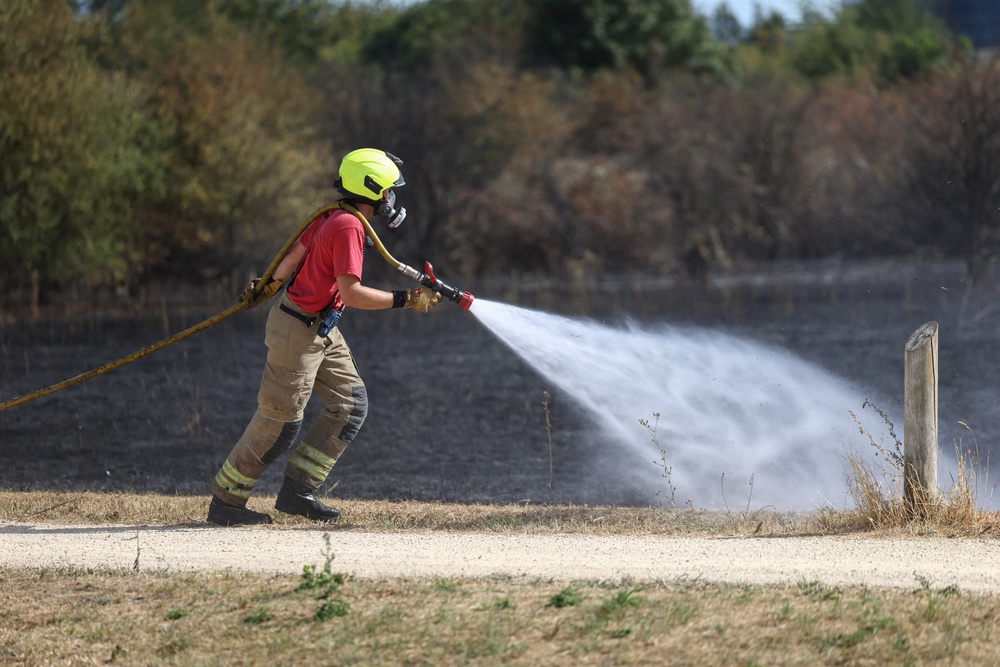 Firefighters tackled grass fires over the weekend (AFP/Getty)