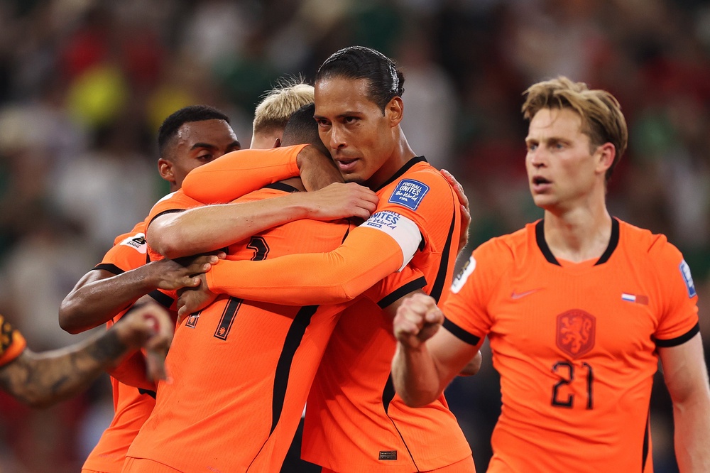 Van Dijk was part of the Netherlands side that lost in the last 32 of the World Cup (Getty)