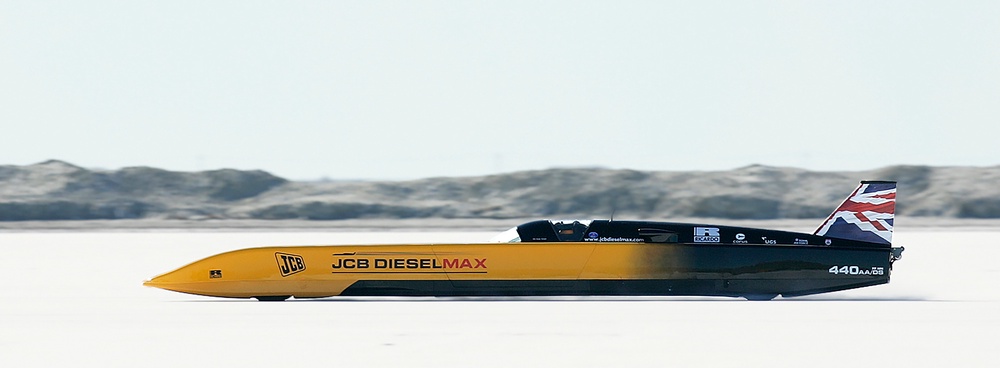 British driver Andy Green goes for a new unofficial world diesel powered land speed record of over 328 mph over two runs Tuesday, Aug. 22, 2006, on the Bonneville Salt Flats in Utah (AP Photo/Douglas C. Pizac,File)