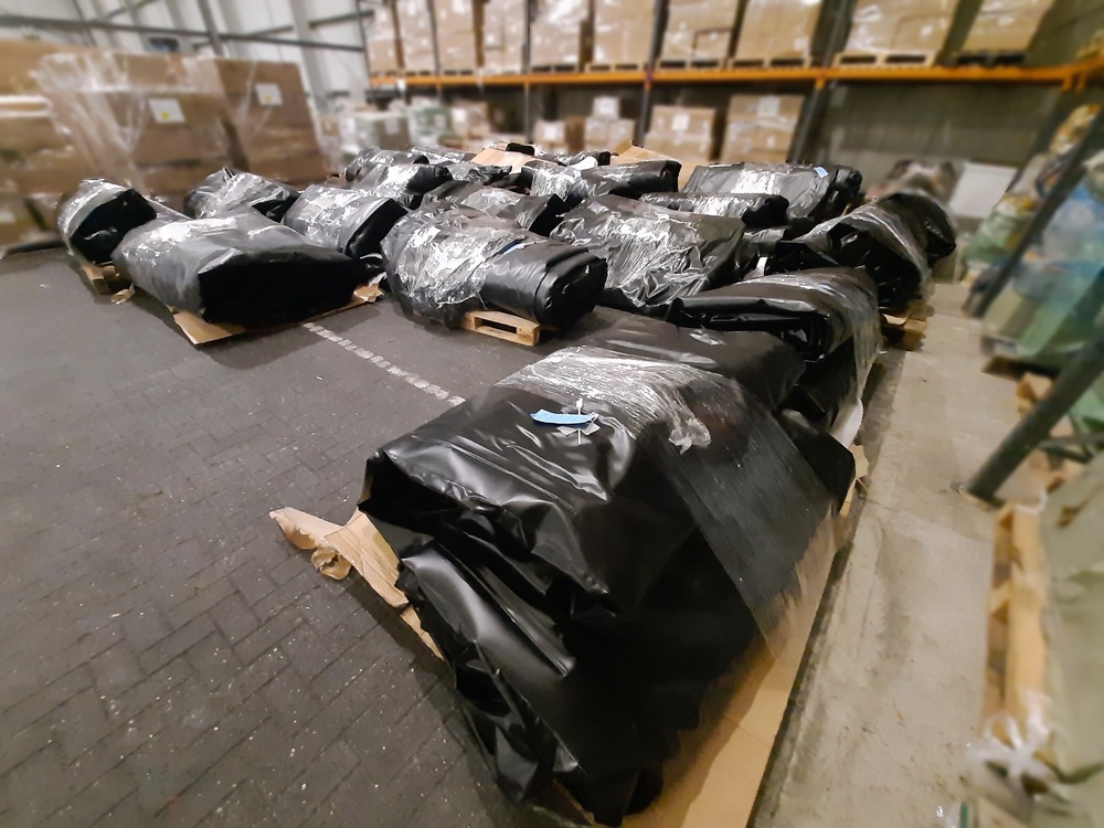 Small boats from China seized at Felixstowe port by the National Crime Agency (NCA)