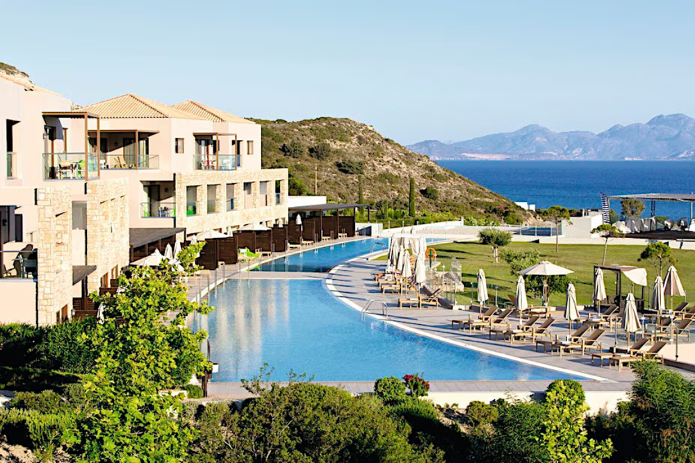 Sebastian Ebel, chief executive of Tui, said the group has weathered the tough trading conditions, but that holidaymakers are increasingly booking trips later towards their departure date (TUI/Blue Lagoon Village, Kos)