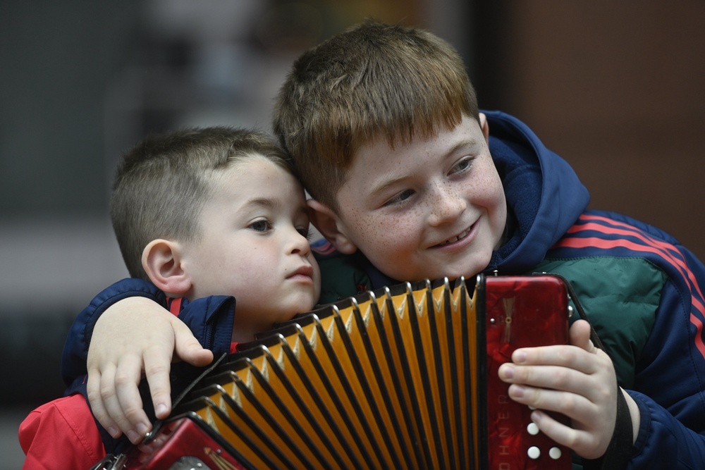 Brothers Conall (left) and Daithi Corcoran on the final day of the event (Mark Marlow/PA) (PA Wire)
