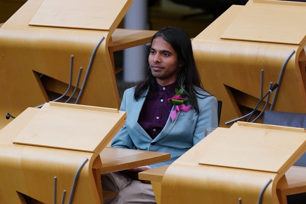 Q Manivannan was elected to the Scottish Parliament in May (Jane Barlow/PA) (PA Wire)