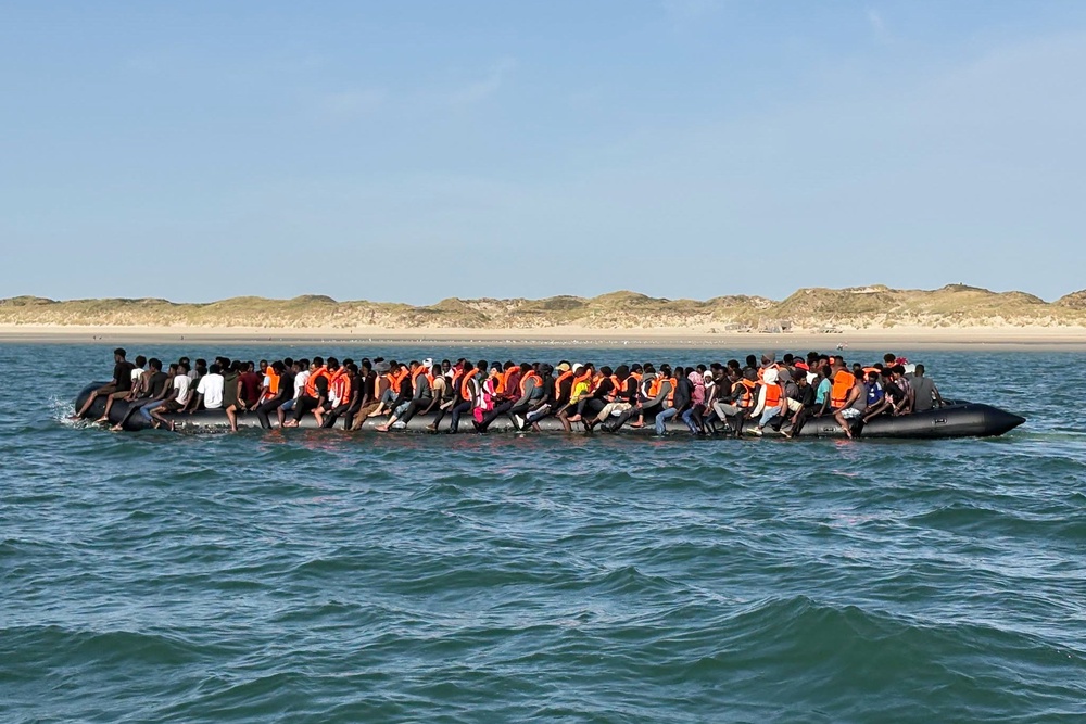 Small boat dinghies are often made in China and then transported to Germany, before being moved onto France (SNMS)