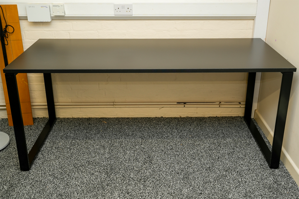 I found this had plently of space for my monitor, laptop, and a 3D printer (Alastair Jennings/The Independent)