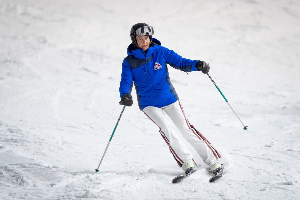 The Duchess of Edinburgh during a visit to the Armed Forces Para-Snowsport Team (Aaron Chown/PA) (PA Wire)