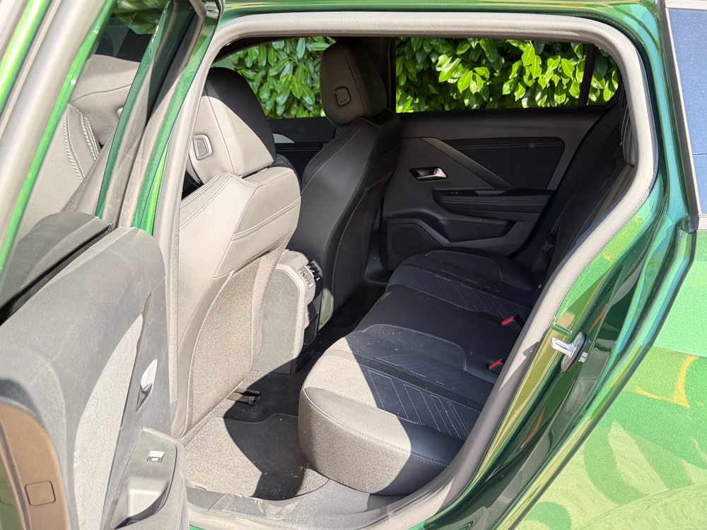 Rear legroom is better in the back of the Vauxhall Astra Sports Tourer than it is in the hatchback version (Steve Fowler)