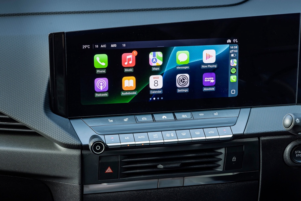 A helpful row of buttons and volume knob make the Astra less reliant on a touchscreen than some rivals (Vauxhall)