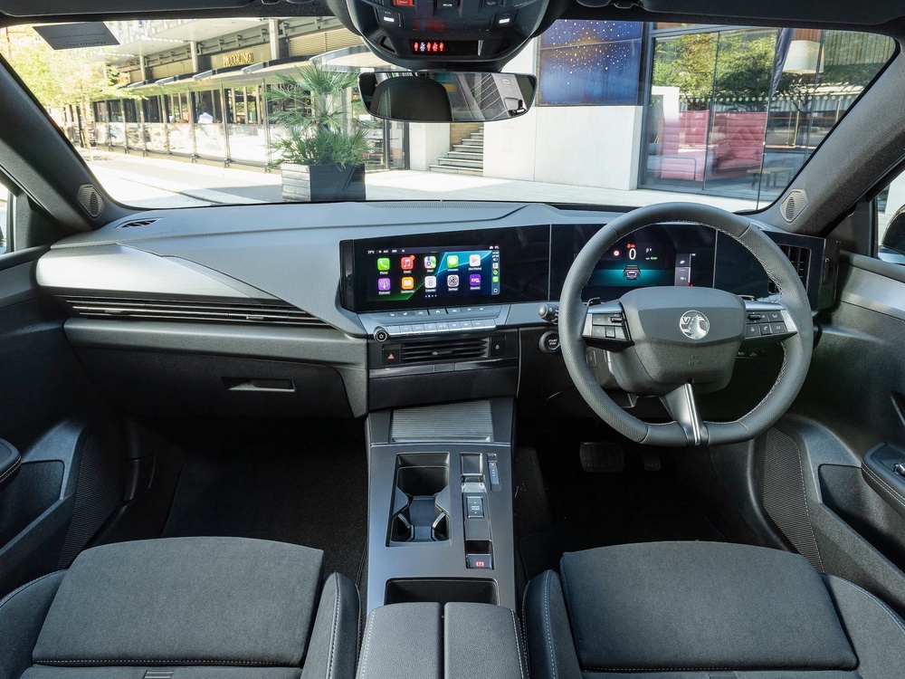 Not many changes to the Astra Electric inside mean the cabin looks better, but still trails more modern rivals (Vauxhall)