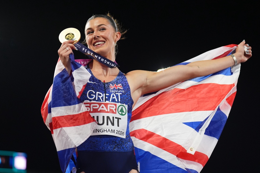Amy Hunt cemented herself as a star of British athletics with a brilliant European gold (PA Wire)