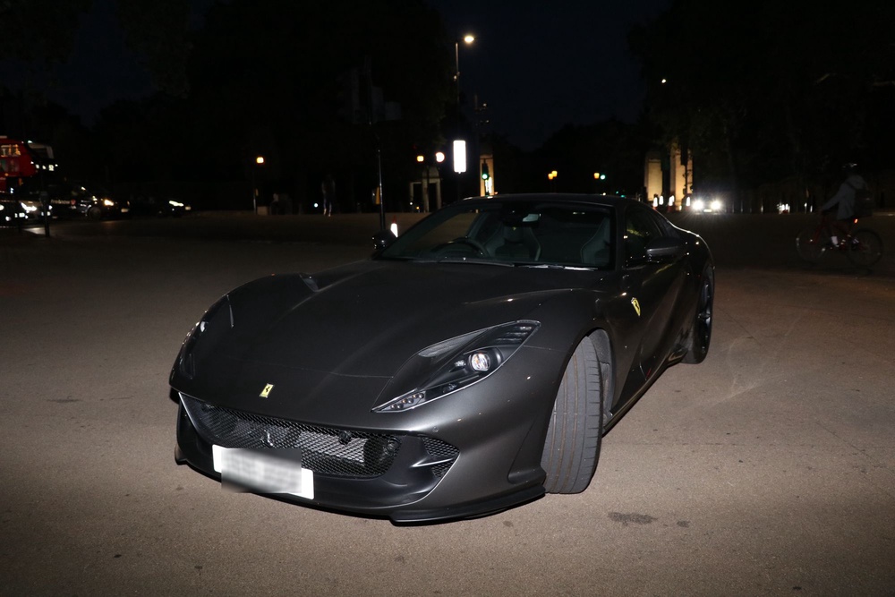 A seized Ferrari 812 (Metropolitan Police)