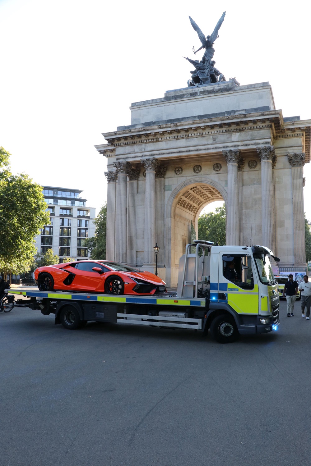 A car seized in central London (Metropolitan Police)