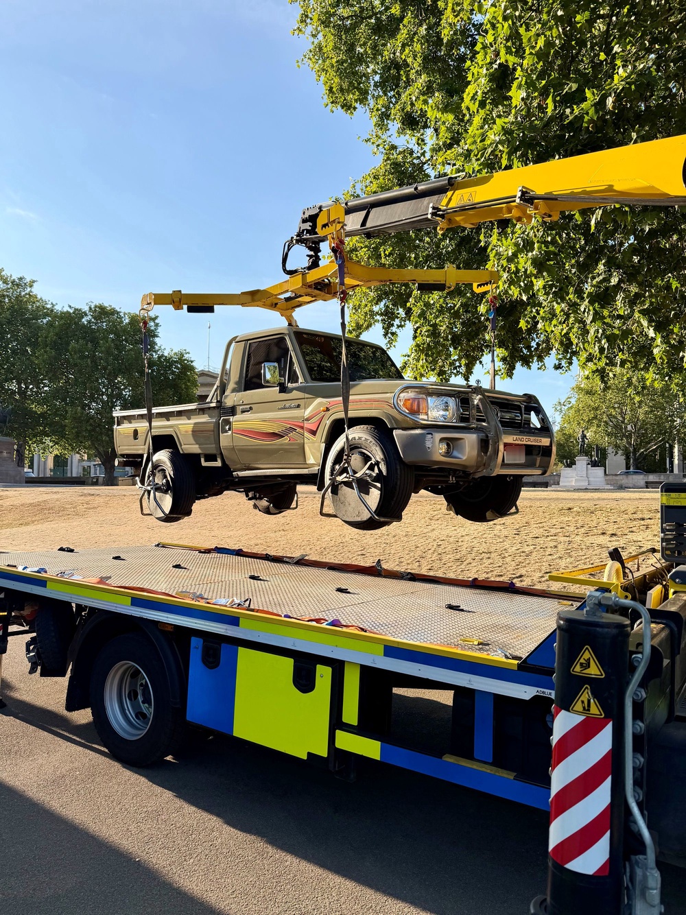 A seized Toyota Land Cruiser (Metropolitan Police)