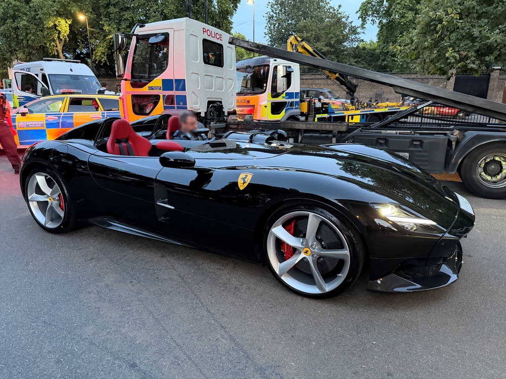 Seized Ferrari Monza (Metropolitan Police)