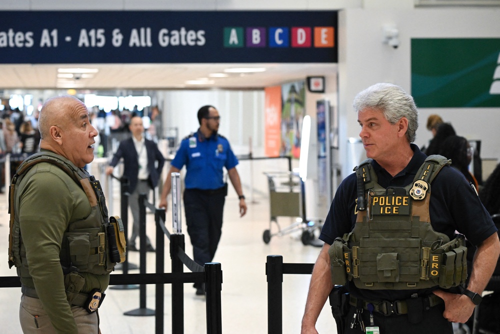 Federal agents have targeted airports and used traffic stops to carry out President Trump’s massive deportation agenda (AFP via Getty Images)