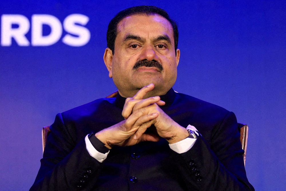 Indian billionaire Gautam Adani attends the 51st Gems and Jewellery Awards in Jaipur, India, 30 November 2024 (Reuters)