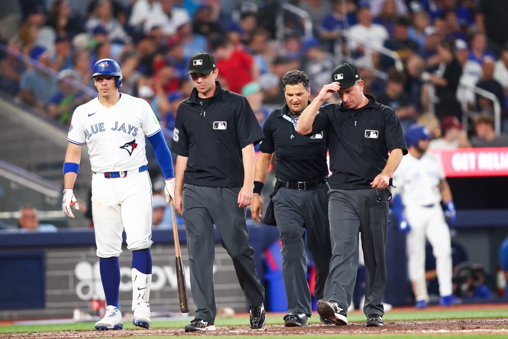 Ultimately, since Seigler reached home before Sogard was retired at first base, and because Toronto did not appeal the third-base runner's premature exit, the Red Sox were awarded the run (Getty)