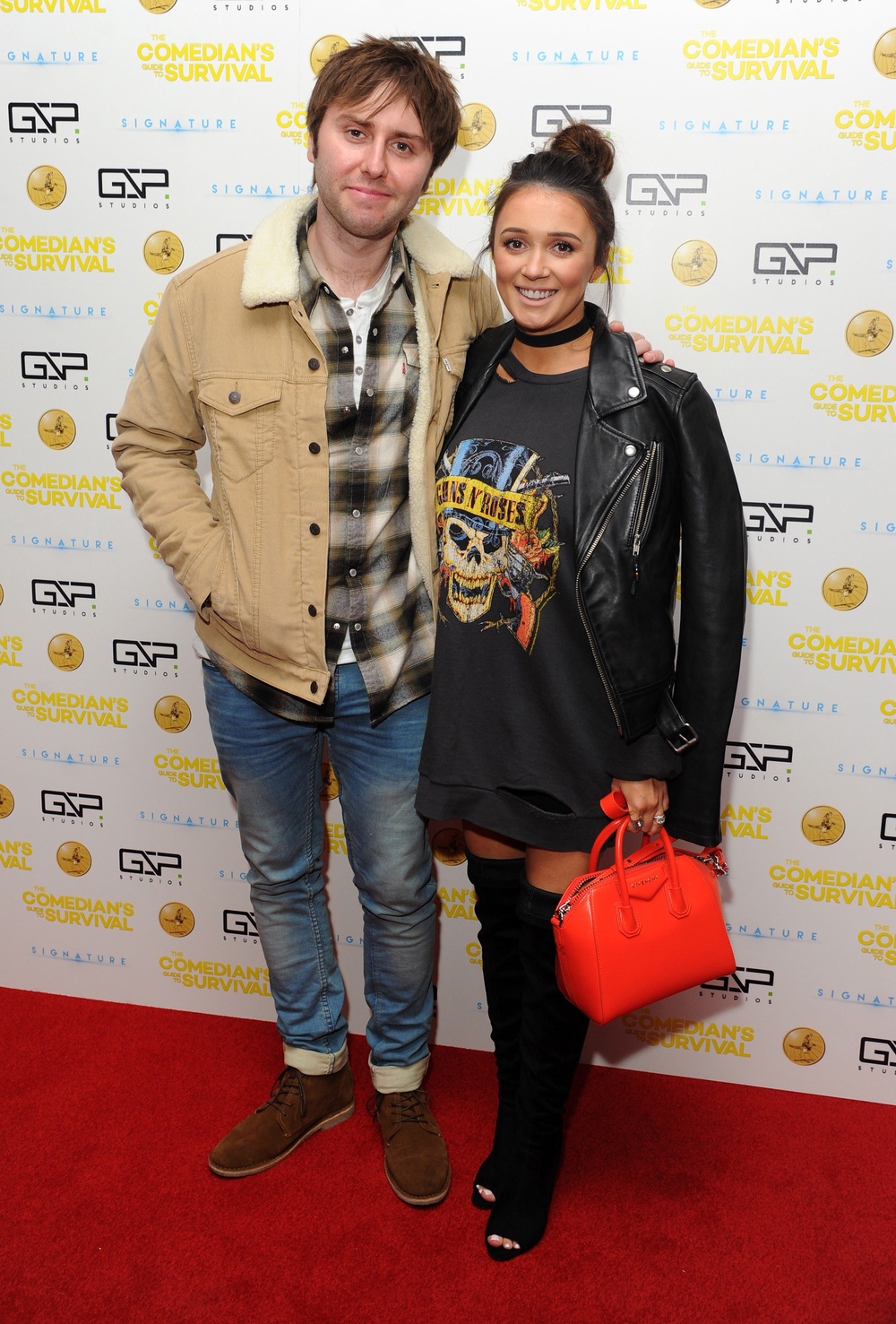 James Buckley with his wife Clair (Getty)