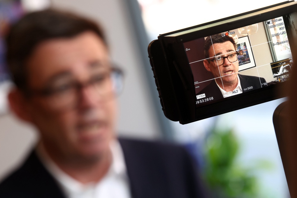 Prime Minister Andy Burnham set out his intention to free up prison spaces to keep serious offenders behind bars in an interview with broadcasters (Toby Shepheard/PA) (PA Wire)