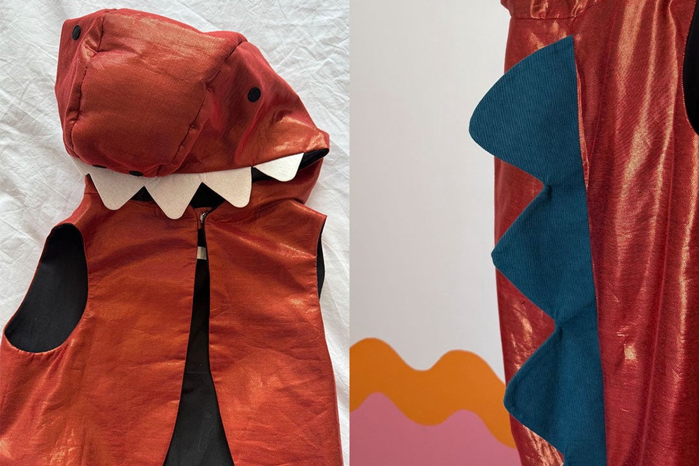 The copper costume is vibrant and sturdy (Sarah Jones/The Independent)
