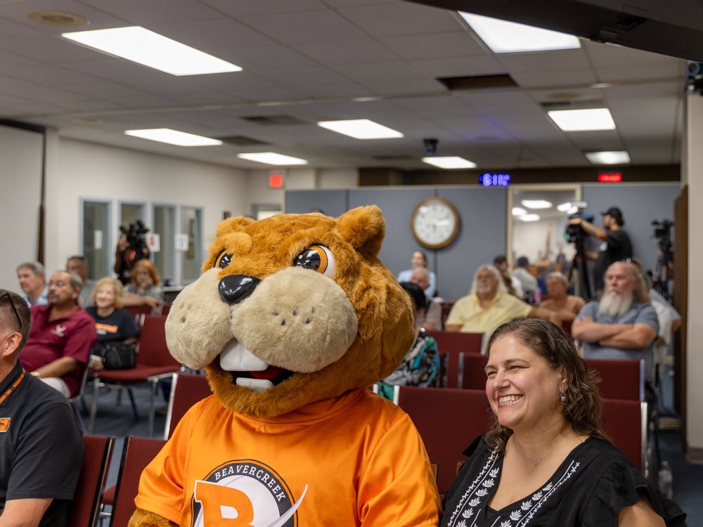 The beaver is the mascot for Beavercreek City Schools, as well as about 50 local businesses and organizations in the small Ohio city (City of Beavercreek Ohio - Municipal Government)