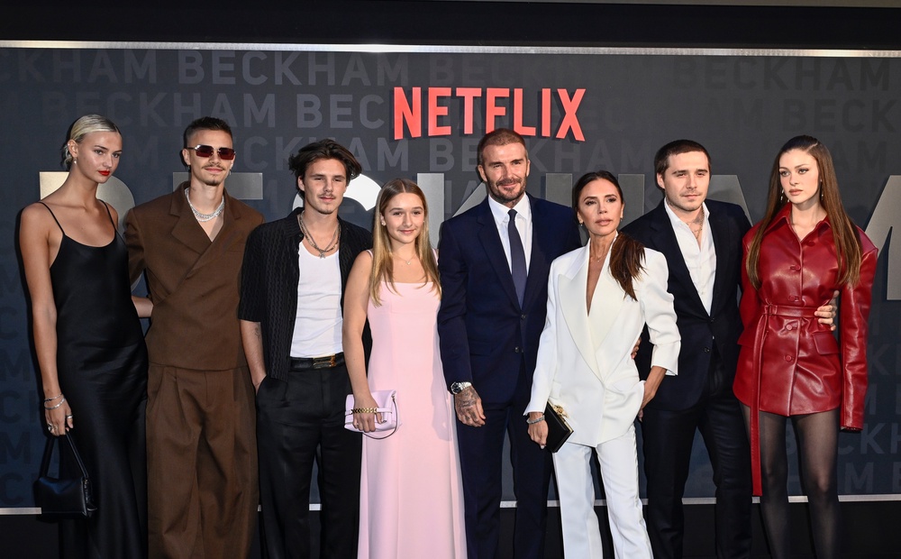 Brooklyn and his wife Nicola (right) are still estranged from the rest of the family (Getty)