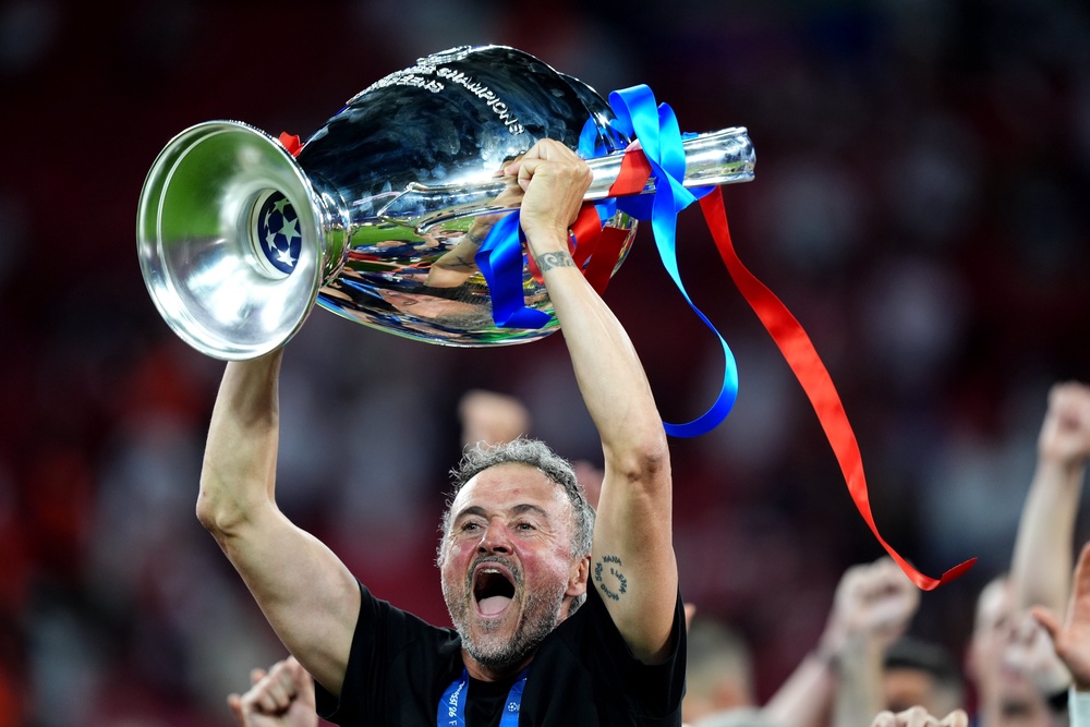 Luis Enrique has won nine trophies in his last two seasons at PSG (PA Wire)