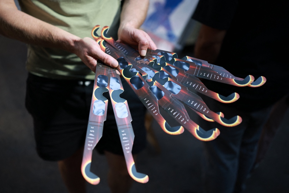 See ‘em and weep: solar eclipse glasses have sold out across the UK (AFP/Getty)