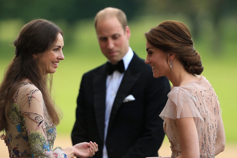 The festival was at Houghton Hall, owned by Rose Hanbury and David Cholmondeley, friends of Prince William and Kate (Getty)