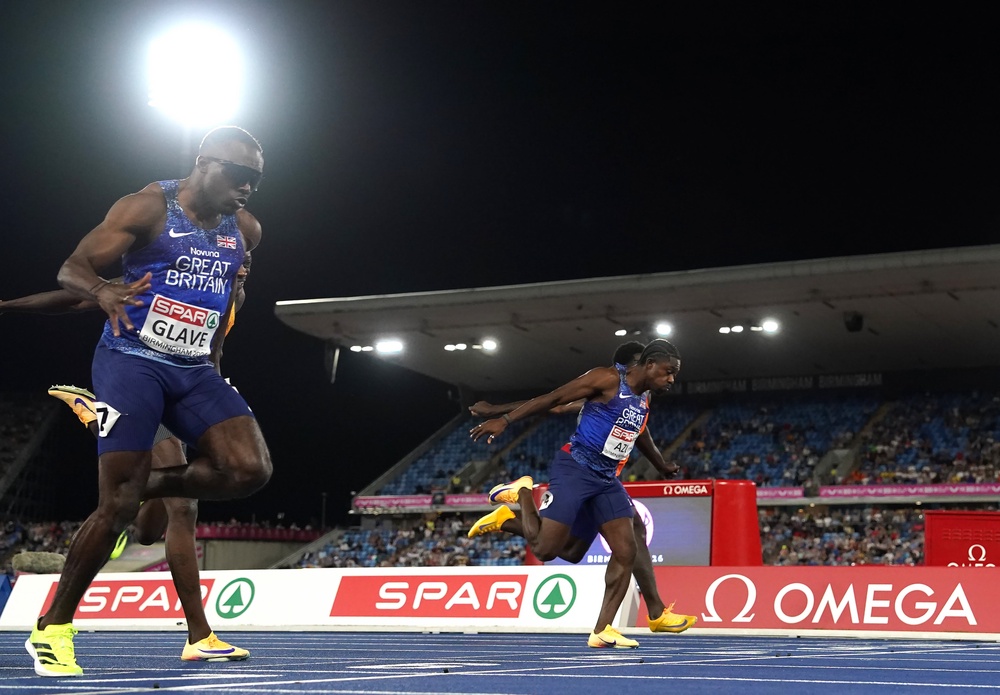 Glave crossed the line ahead of Azu (Martin Rickett/PA) (PA Wire)