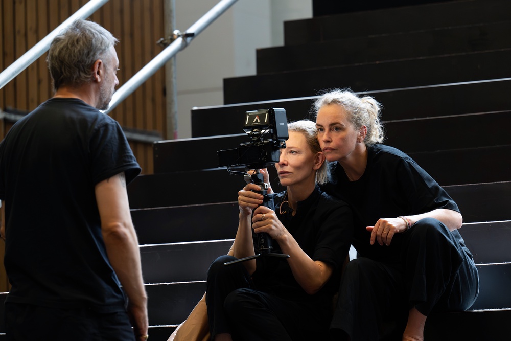 Benedict Andrews, Cate Blanchett and Nina Hoss in rehearsal for Electra Persona (Monika Rittershaus)