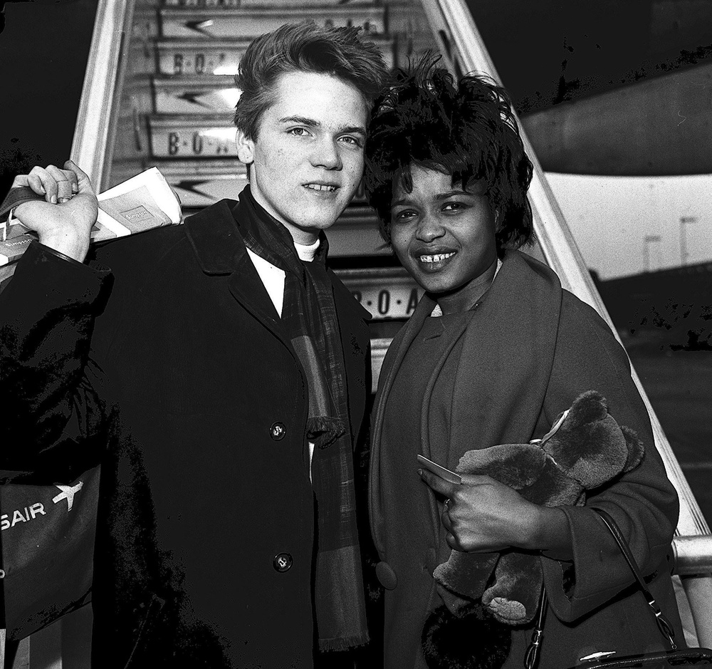 Brian Hyland with singer Little Eva in 1963 (PA) (PA Archive)