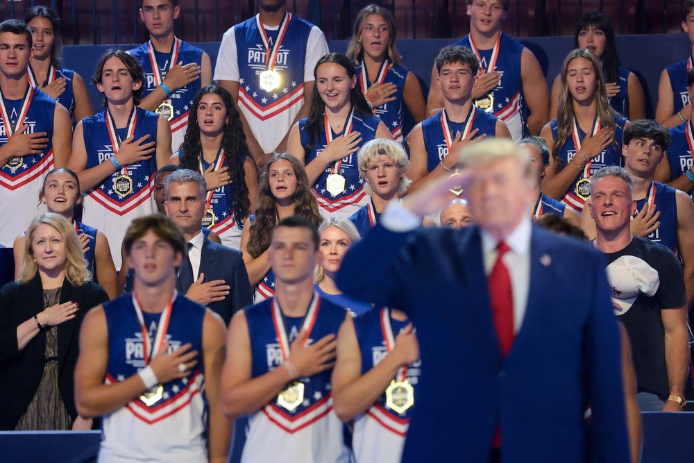 As with other Trump-inspired America’s 250th anniversary events, the Patriot Games reportedly struggled to draw large crowds (Reuters)