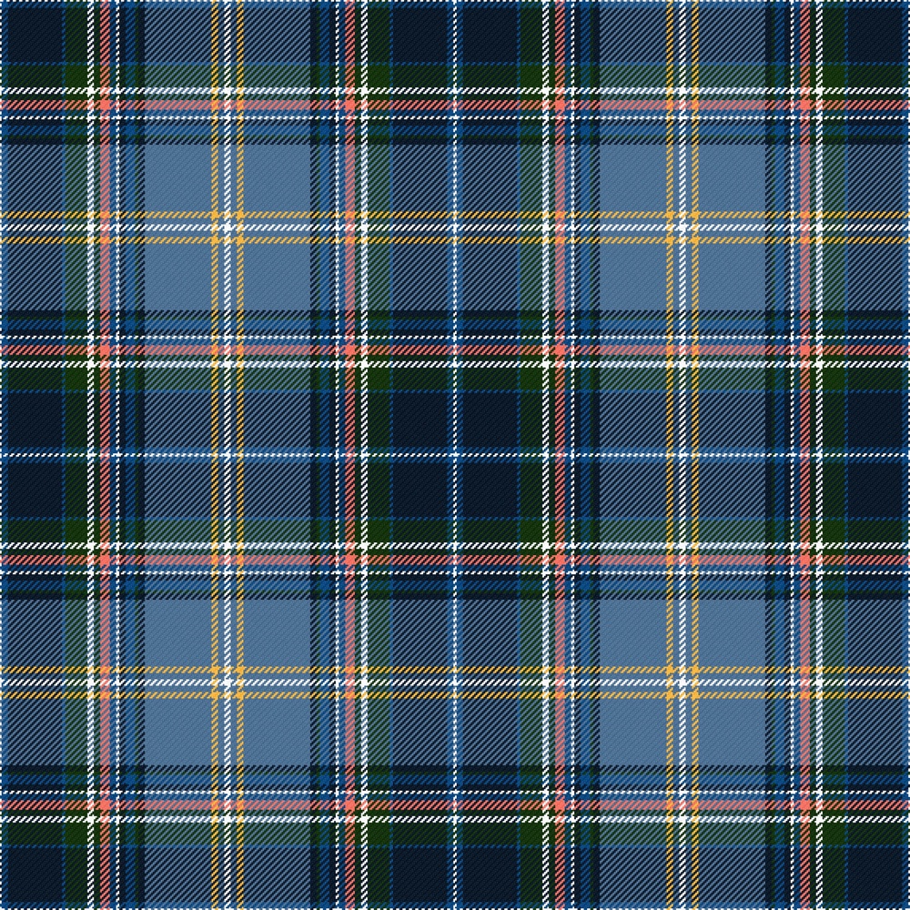 Designed by Glasgow-based tartan specialists, Slanj, for Buchanan Galleries, ‘Twinned in Tartan’ weaves together colours inspired by the flags of Glasgow and Boston (Brian Konstantinou/PA)