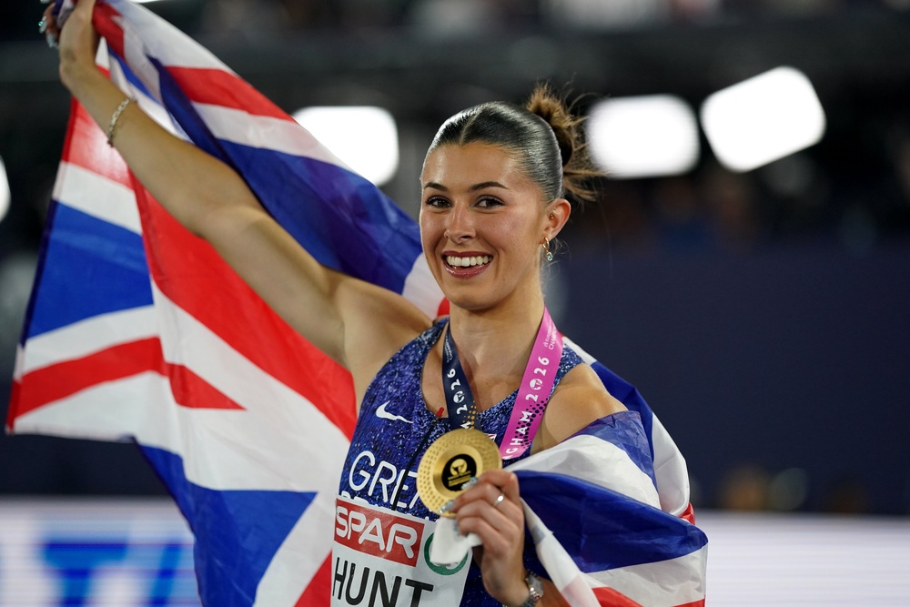Amy Hunt claimed 100m gold on the opening night (PA Wire)