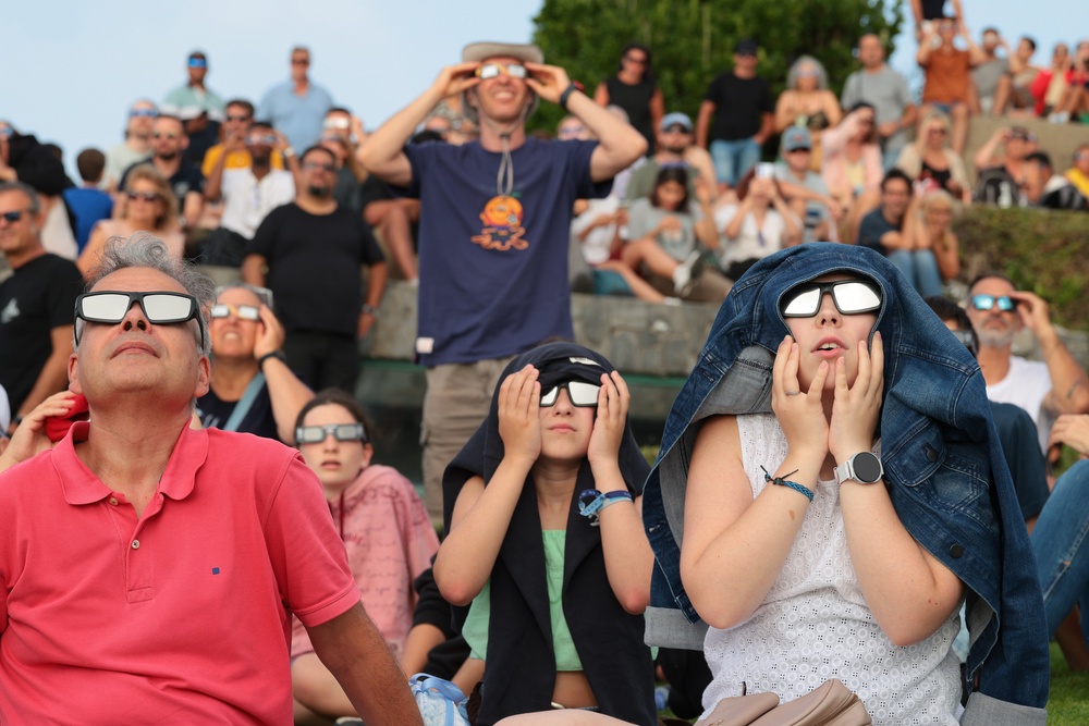More than 90 per cent of the Sun was obscured by the Moon, marking the most significant solar coverage seen above UK skies since the total eclipse of 1999 (Getty)