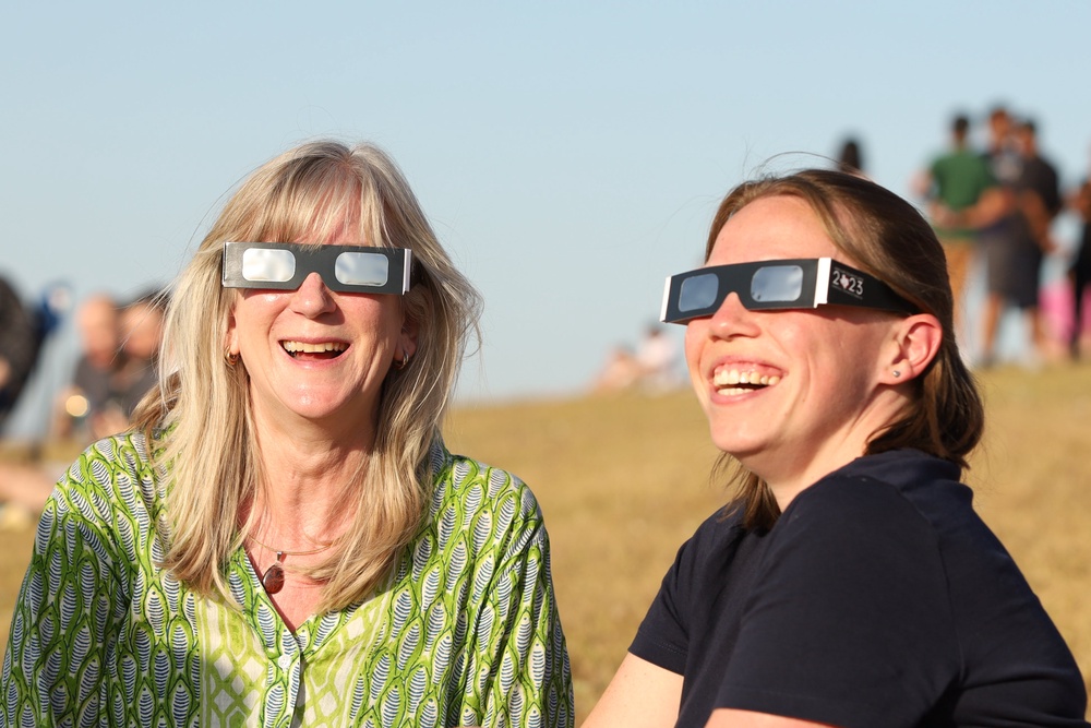 Beverley and Lucy join people gathering at Therfield Heath (PA) (PA Wire)