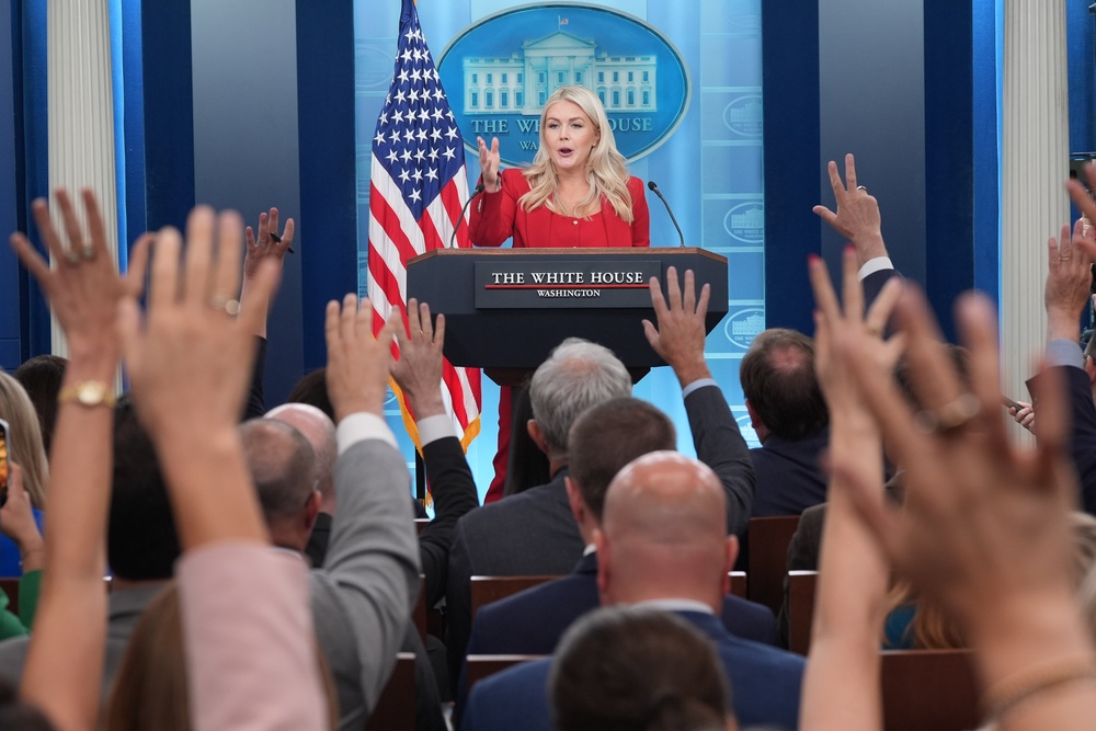 Leavitt, the youngest person to serve as White House press secretary, will transition to one of the president’s outside advisors, a role that the Department of Justice now says is shielded by executive privilege (AP)