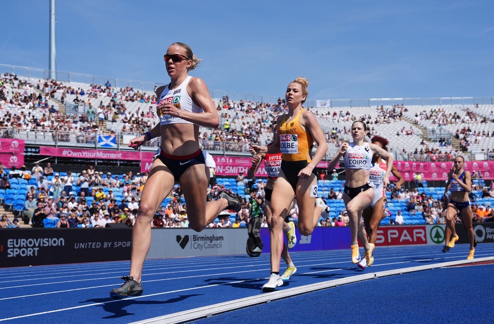 There were plenty of empty seats, even for star attraction Keely Hodgkinson’s first-round race (PA)