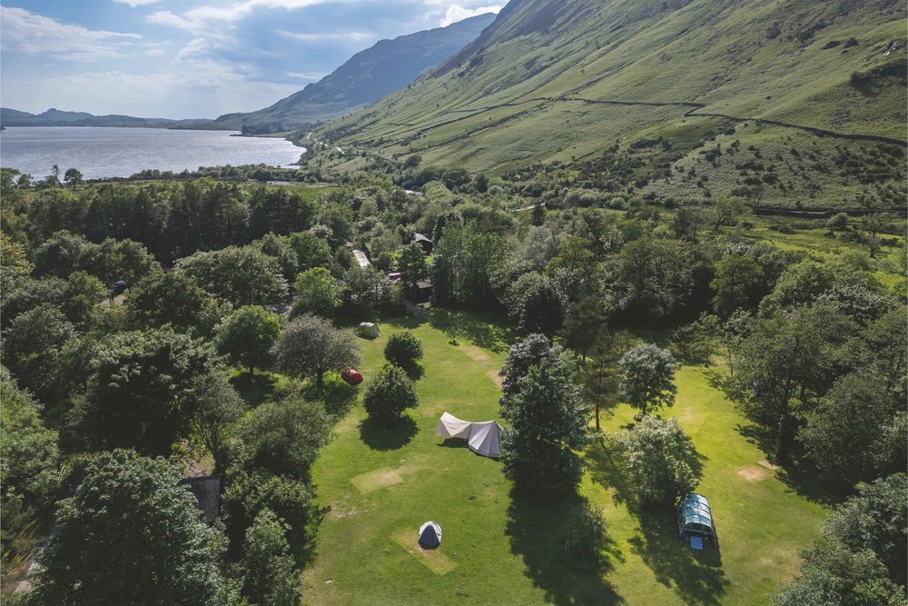 The path to Scafell Pike can be picked up from Wasdale Campsite (Harper Collins/Robin Kitchin)