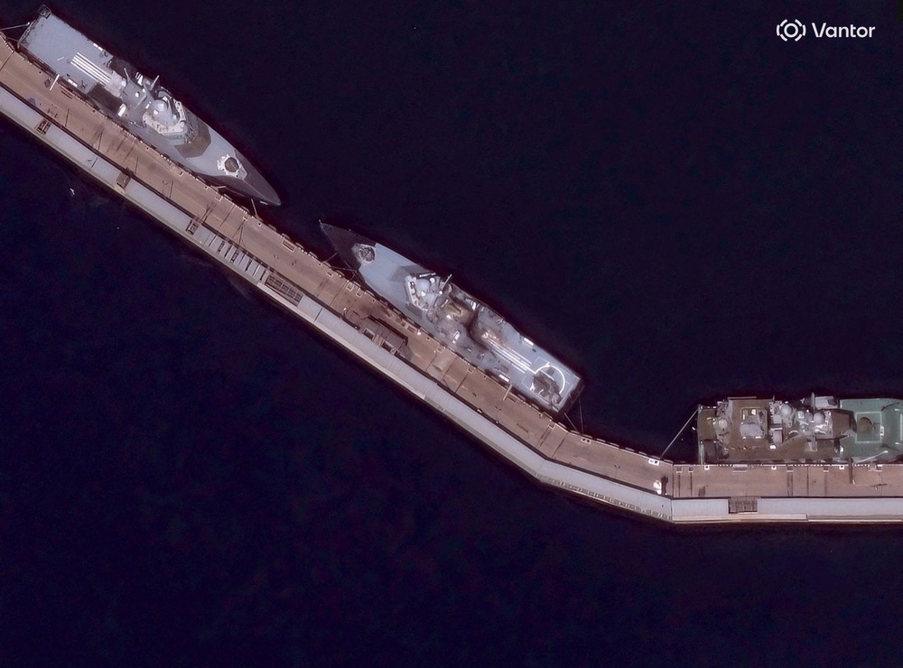 Patrol ships also appear to have been damaged by Ukrainian attacks (Vantor)