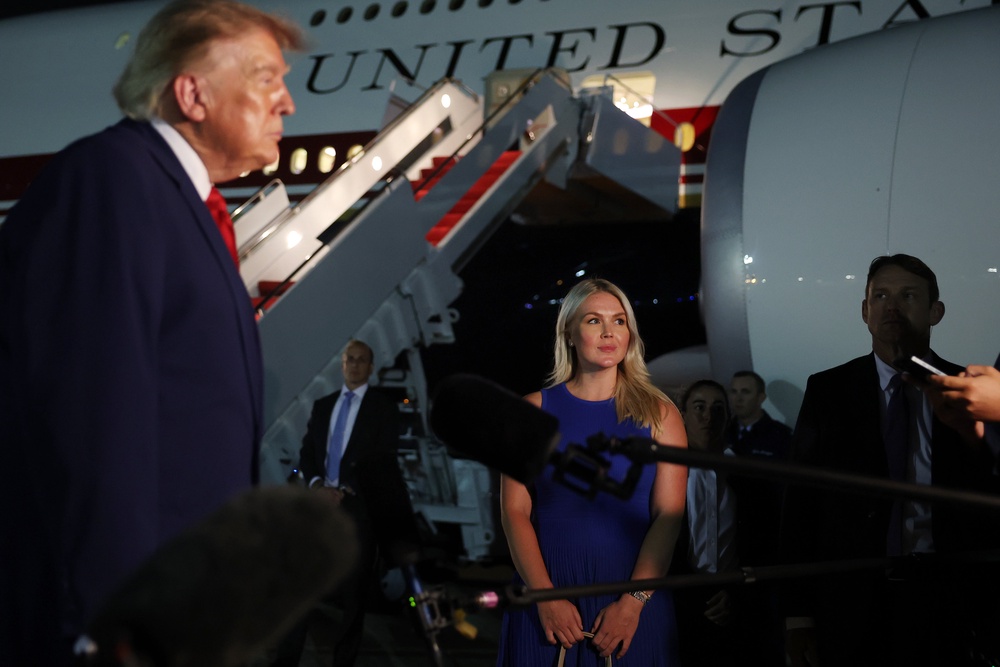 She vociferously defended President Trump during her 18 months in the role (Getty)