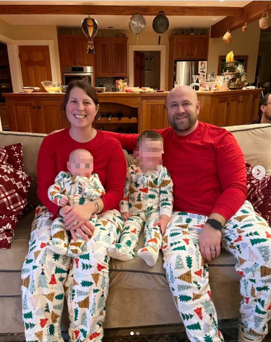 John Hubbard (right) is suing Airbnb after losing half his family in a house fire while they were in New York (Nantucket Police)