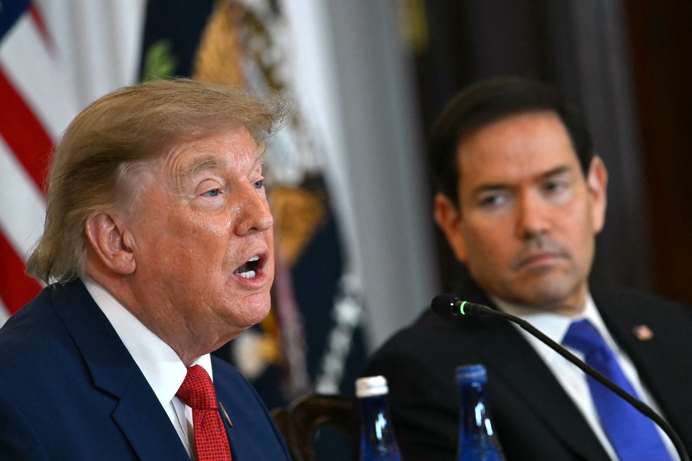 The president and Secretary of State Marco Rubio have moved to aggressively limit immigration to the U.S. while revoking the status of thousands of people already in the country (AFP/Getty)