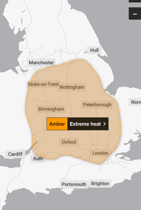 The amber warning has been expanded (Met Office)