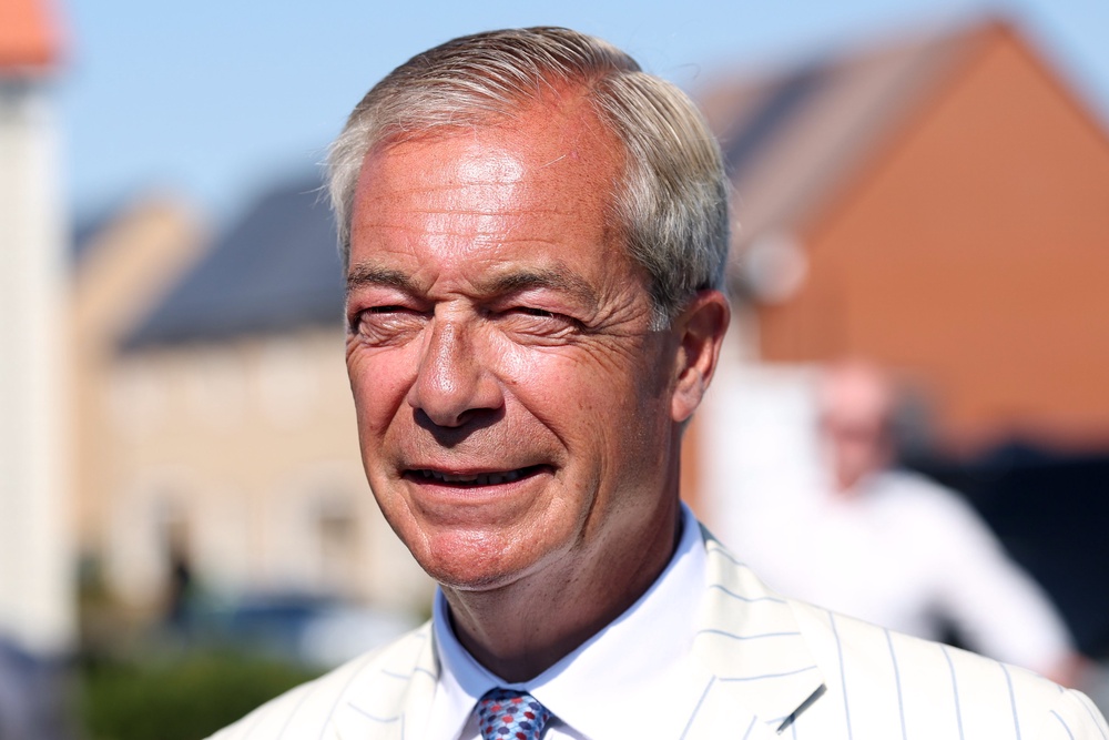 Nigel Farage failed to turn up for the count (AP)