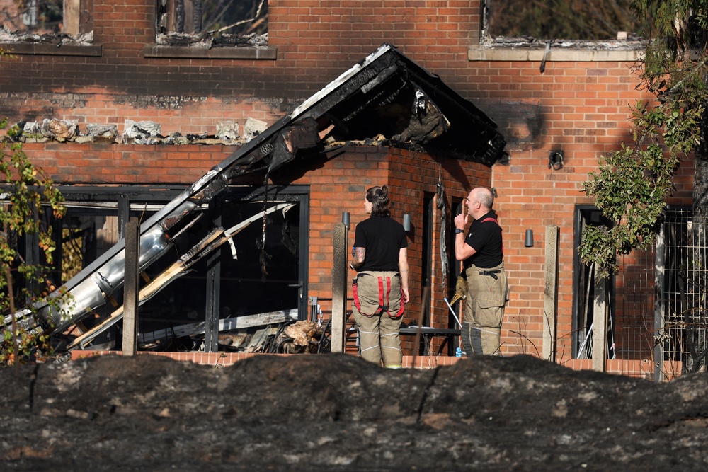 Homes left burnt after fire in Stourbridge (Reuters)