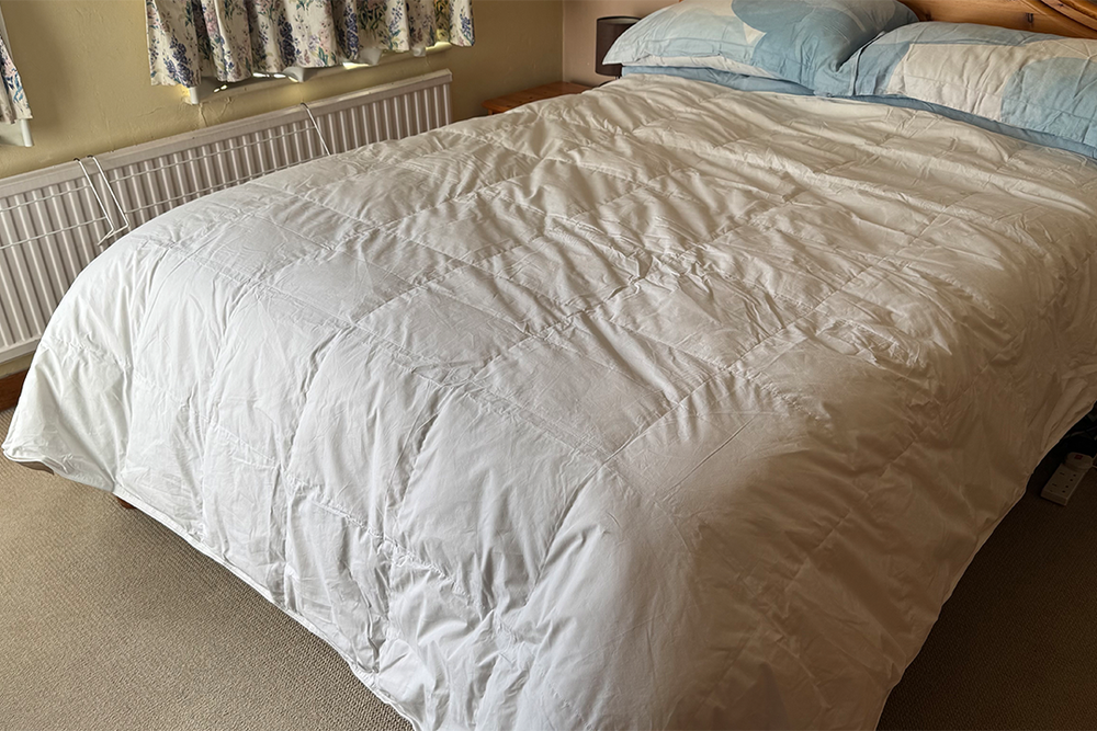 I tested the 4.5 tog option, which impressed with its cosy feel and ability to keep regulate temperature (Jo Plumridge/The Independent)