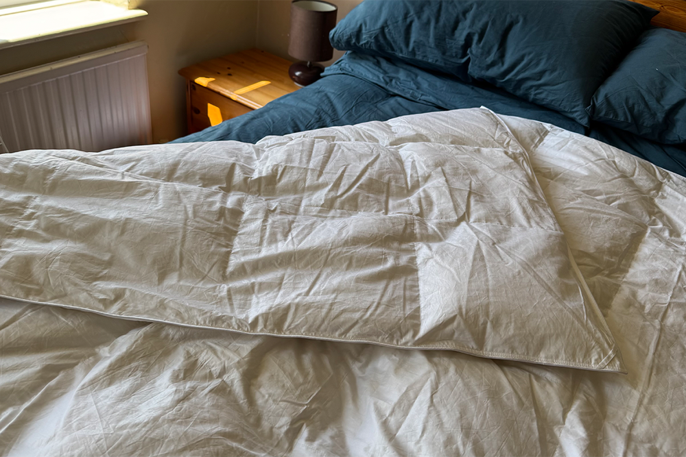 This duvet is machine washable and can be tumble dried on a low heat (Jo Plumridge/The Independent)